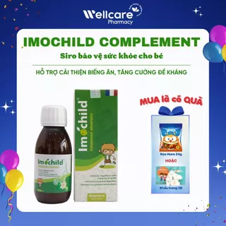 Imochild Complement - Siro 125ml giúp bé ăn ngon, tiêu hóa khỏe, bổ sung vitamin tăng đề kháng