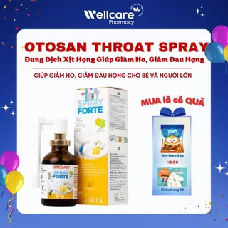 OTOSAN THROAT SPRAY [Chính hãng] – Chai xịt 30ml Dung Dịch Xịt Họng Giúp Giảm Ho, Giảm Đau Họng