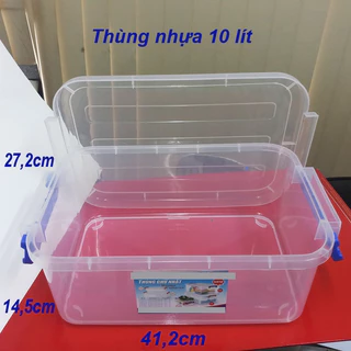 Thùng nhựa trong suốt 10l của duy tân