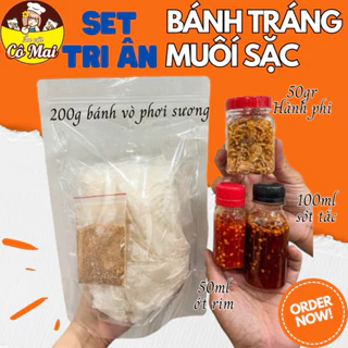 [TRI ÂN BÁNH TRÁNG MUỐI SẶC] Set Bánh Tráng Muối Sặc Tri Ân Đủ Vị