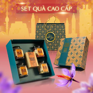 Set Quà Tặng , Quà tặng Tặng Saffron Cao Cấp Saffron nhụy hoa nghệ tây ngâm mật ong ngủ ngon Beebeauty chính hãng