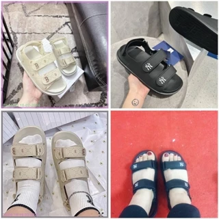 Dép Sandal Nữ Nam, Dép Xăng-đan MLB Đế Bằng Quai Hậu Thời Trang Chât Da Mềm Đẹp - NICESHOES