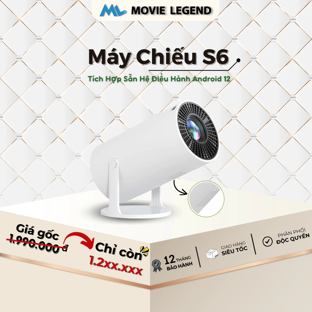 Máy Chiếu Mini S6 HD Movie Legend - Hỗ Trợ Full HD