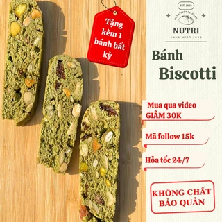 Bánh Biscotti Siêu Hạt, Bánh Hạt Dinh Dưỡng, Bánh Protein Ăn Kiêng Giảm Cân Siêu Hạt Giòn - Nutri Cake