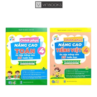 Sách - Combo 2 Cuốn Chinh Phục Nâng Cao Toán và Tiếng Việt Lớp 4 - Bộ Kết Nối