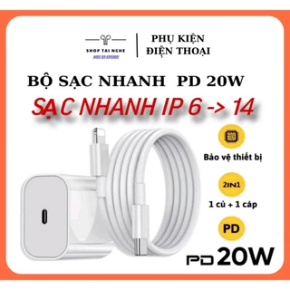 Bộ Sạc nhanh PD 20W Không Nóng Máy ,An Toàn Ổn Định bảo hành 6 tháng