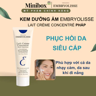 [CHÍNH HÃNG] Kem dưỡng ẩm EMBRYOLISSE Lait-Crème Concentré phục hồi da siêu cấp 30ML-75ML | Minibox