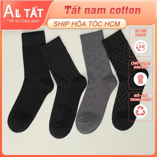 Tất nam cổ cao ALL TẤT chất liệu cotton mềm mại, thoáng mát, tất công sở dành cho nam MCC0501