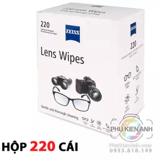 Giấy lau ống kính zeiss cao cấp từ 20 miếng đến hộp 220 miếng