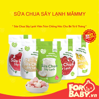 Sữa chua sấy lạnh Mămmy chống hóc nhiều vị, Bánh ăn dặm sữa chua bổ sung vitamin cho bé từ 6 tháng tuổi