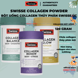 Collagen Swisse Úc Combo Collagen 3 Hũ Bột - Swisse Beauty Collagen Powder Balance Renew Glow 120 Gr/Hũ