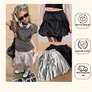 PUMKIN SKIRT - Chân Váy Bí Ngắn Nơ Buộc Dễ Thương F11