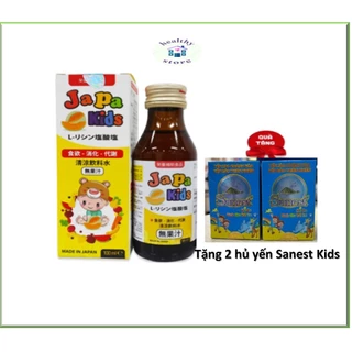 Siro Japa Kids Ăn Ngon Cho Bé Hỗ Trợ Bé Tăng Cân 100ml - tặng 2 hủ yến Sanest Kids Khánh Hòa