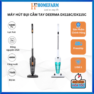 Máy Hút Bụi Cầm Tay Deerma DX118C/DX115C -Bảo Hành Chính Hãng 6 Tháng