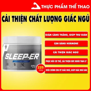 Thực Phẩm Bổ Sung Sức Khỏe SLEEP-ER 225g - Hỗ trợ giấc ngủ - Hương Cam - Thương Hiệu Trec Nutrition