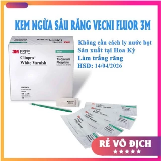 [LOẠI CAO CẤP] VECNI FLOUR 3M  Ngừa sâu răng, làm trắng răng vị bạc hà [KHÔNG CẦN CÁCH LI NƯỚC BỌT]