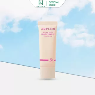 Kem chống nắng nâng tone hồng đào AMPLE:N Solar Shot Peach Tone Up Sun Cream SPF50+/PA++++ 40ml