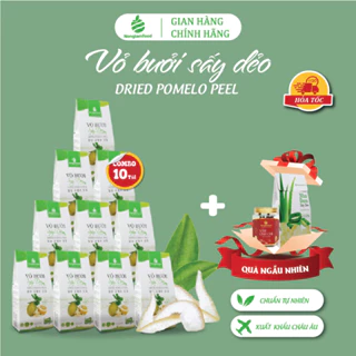 [HÀNG XUẤT KHẨU LOẠI 1] Combo 10 hộp Vỏ bưởi sấy dẻo Nonglamfood 200g | Tăng cường đề kháng tự nhiên