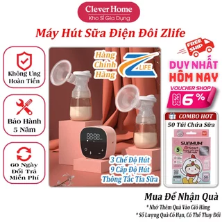 Máy hút sữa điện đôi chính hãng Zlife, máy hút sữa cầm tay đa năng hút sữa, massage, kích sữa, thông tắc tía sữa