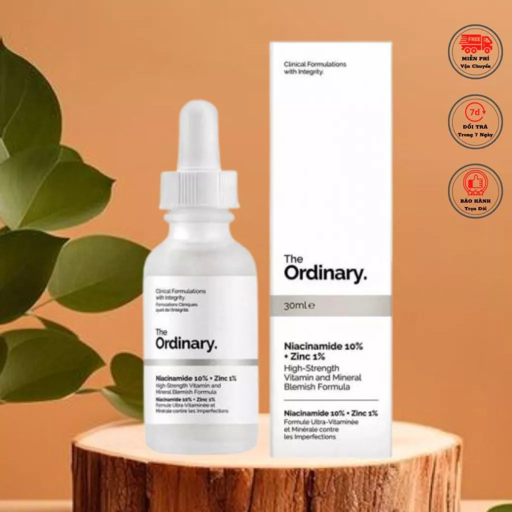 The Ordinary Niacinamide 10% + Zinc 1% Giảm Thâm Giảm Mụn Tái Tạo Da . .