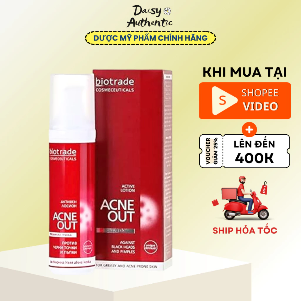 Lotion Chấm Mụn Sưng, Viêm Biotrade Acnaut Active Lotion 60ml