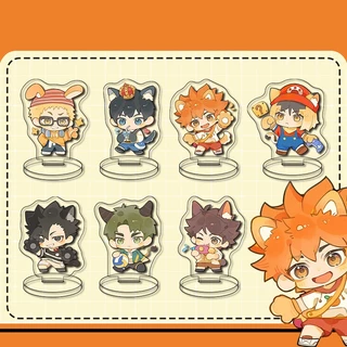 (3CM) Mô hình standee HAIKYUU!! ver ANIMALS Vua Bóng Chuyền mica trong anime chibi tượng trưng bày