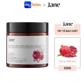 Tẩy Tế Bào Chết Toàn Thân Jane Lựu Và Cám Gạo (Hũ 200g)