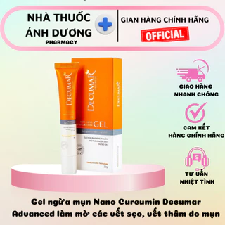 Gel ngừa mụn Nano Decumar Advanced kem ngừa mụn giảm thâm, viêm, mềm mịn da 20gram