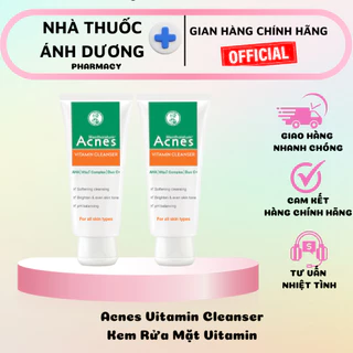 Kem rửa mặt Acnes Vitamin Cleanser sáng da, mờ sẹo, mờ vết thâm (100g)