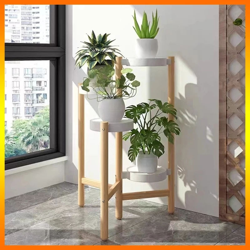Bắc Âu nhà sáng tạo chậu hoa kệ Nội thất Giá đỡ đa tầng đơn giản Ban công phòng khách Giá đỡ Kệ hoa