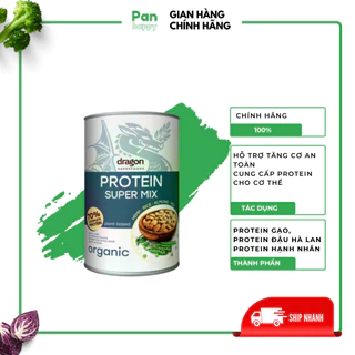 Bột tăng cường cơ bắp (15-21g protein/30g) Protein Shake/ Protein Super Mix hữu cơ-Dragon Superfoods