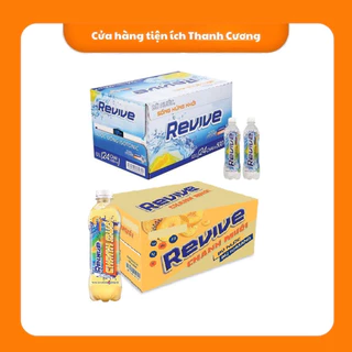 Thùng 24 chai revive chanh muối 390ml/ thùng 24 chai revive trắng 500ml