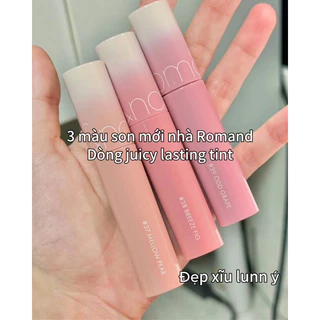 (NEW Màu 37-38-39) Son Bóng Romand Juicy Lasting Tint