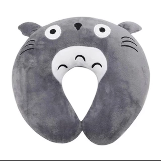 Gối kê cổ chữ u totoro màu xám