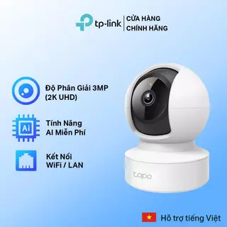 Camera Wifi TP-Link Tapo C212 Độ Phân Giải 2K UHD Quay/Quét 360 Độ