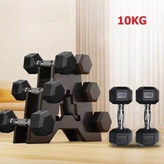 Tạ Tay Lục Giác 2.5kg 5kg 7.5kg 10kg 12.5kg thép nguyên chất cao cấp
