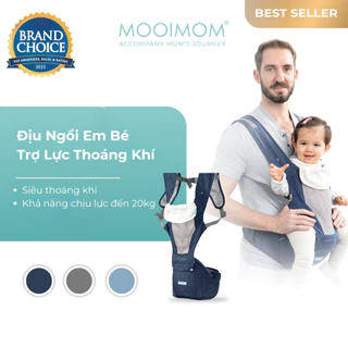 [CHÍNH HÃNG] Địu Ngồi Cho Bé Siêu Thoáng Khí MOOIMOM Breathable Hipseat Carrier H90501