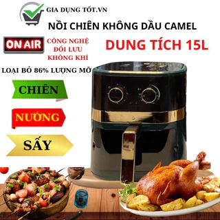 Nồi chiên không dầu Camel 15L/13l/12l/ Cao Cấp Chính Hãng-Camel 13L được bảo hành 12 tháng.