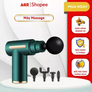 Máy Massage Cầm Tay Mini 4 Đầu 6 Chế Độ Chuyên Sâu Máy Massage Cổ Vai Gáy Giảm Đau Mỏi Thư Giãn Toàn Thân