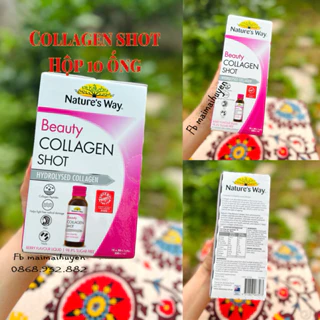 (Đủ Bill ) Collagen Nước Nature Way Beauty Collagen Shot 10 ống