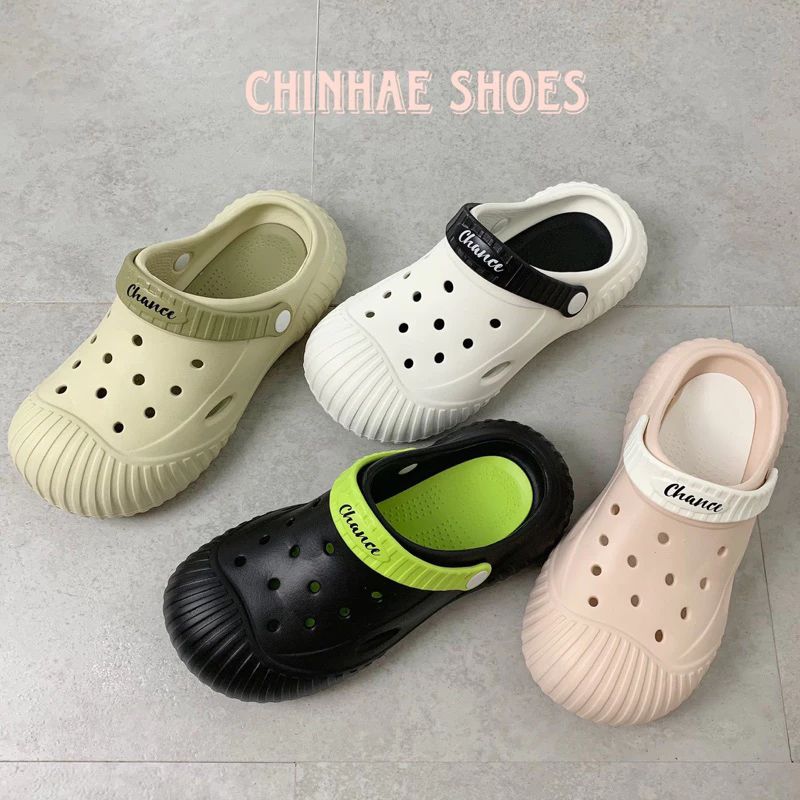 Dép sục cross Chance siêu nhẹ chống mùi bánh mì tăng chiều cao nhiều màu sắc nam nữ phong cách trẻ trung năng động S015