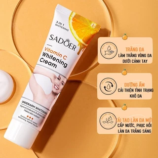 Kem Dưỡng Trắng Toàn Thân WHITENING CREAM SADOER 50g Vitamin C Giảm Thâm Nám Đều Màu Da