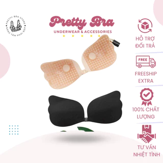 Áo dán cánh tiên Pretty  cài trước ôm nâng ngực sexy mặc váy hở lưng, vai