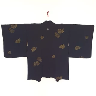 Trang phục truyền thống Nhật Bản - Haori lụa dệt hoa bồ công anh 1 gia huy - Antique Silk Haori A4