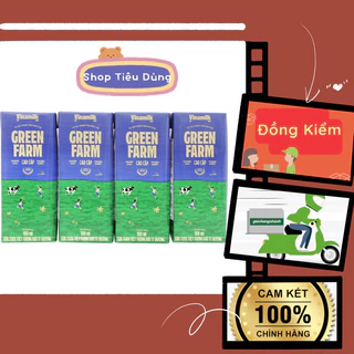 Sữa Tươi Tiệt Trùng Vinamilk Green Farm Rất ít đường - 1 Lốc 4 Hộp