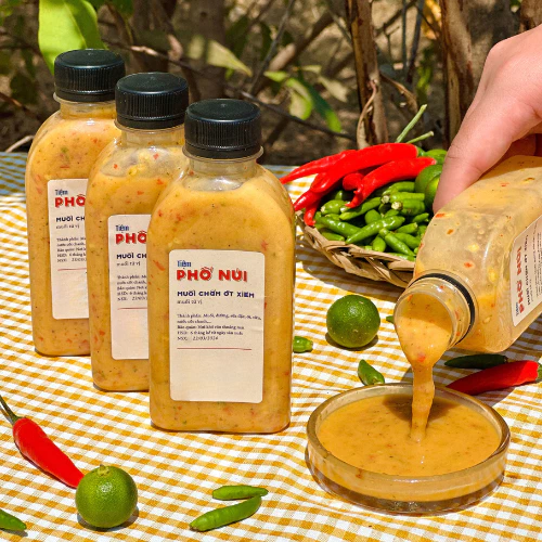 Combo Hít Hà [3 Chai Muối Ớt Xiêm Tứ Vị] - Tiệm Phố Núi