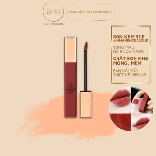 Son Kem Siêu Lì Mịn Môi 3CE Cloud Lip Tint Nhiều Màu 4g