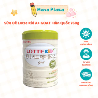 Sữa Dê Lotte Kid A+ GOAT Bổ Sung Canxi Giúp Phát Triển Chiều Cao Hàn Quốc - Giúp Phát Triển Trí Não Cho Bé Lon 760g