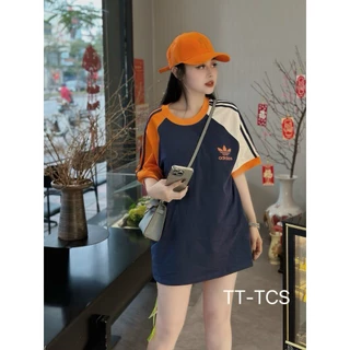 Áo Thun Adidas, Áo Phông Nam Nữ 3 Sọc Tay Vải Nỉ Cotton Cao Cấp