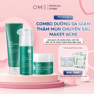 Combo Dưỡng Da Giảm Thâm Mụn Chuyên Sâu Make9 ACNE Chuyên Dùng Cho Da Mụn